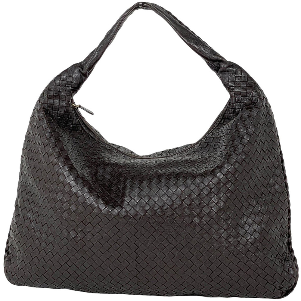 Bottega Veneta shoulder bag Intrecciato leather brown